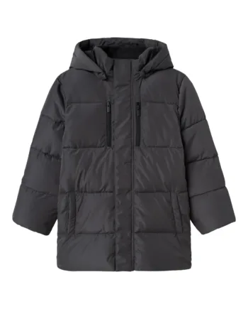 Name It Puffer Vinter Jakke Medow03 Grey Pinstripe