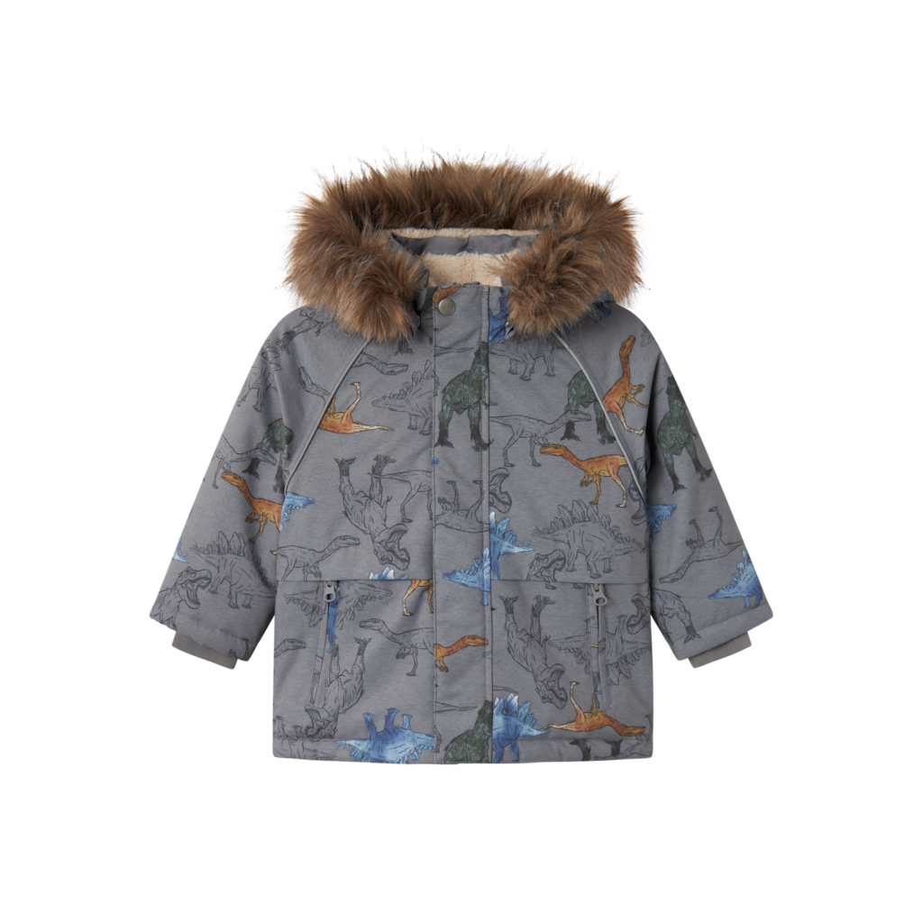 Name It Snow05 Vinterjakke Dino Mockingbird