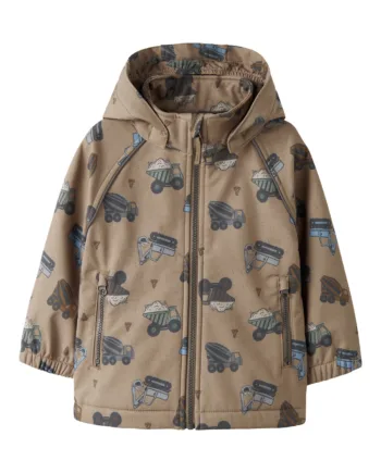 Name It Softshell Jakke Alfa08 Silver Mink Truck