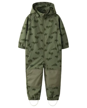 Name It Softshell Suit Alfa08 Dusty Olive Tractor