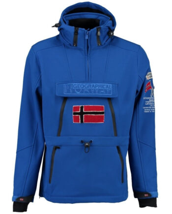 Geographical Norway Herre Anorak Softshell Jakke Tuilding Blue