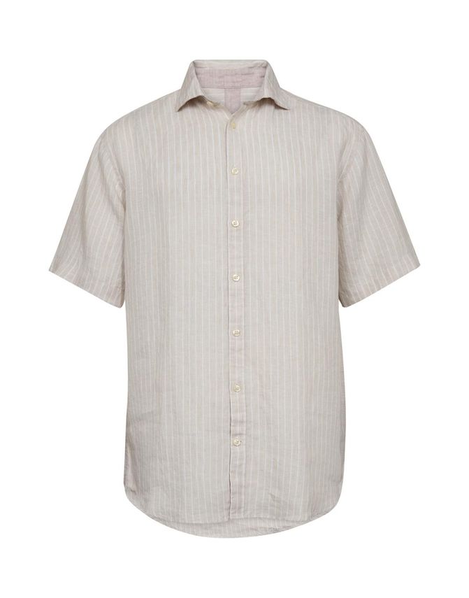 Linen Blend Shirt     Modern Fit