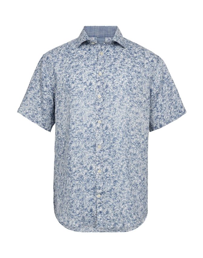 Linen Blend Shirt     Modern Fit