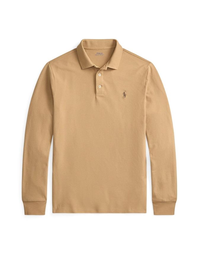 Lskccmslm4-long Sleeve-polo Shirt